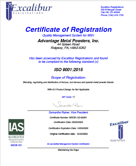 ISO 9001 Excalibur