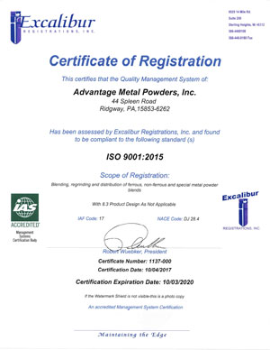 ISO 9001 Excalibur